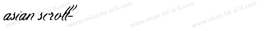 asian scroll字体转换